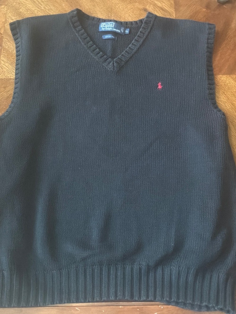 POLO BY RALPH LAUREN MENS NAVY BLUE GOLF VEST SIZE XL